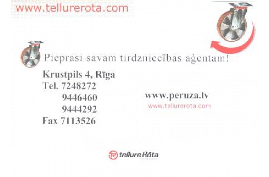 autors: SIA Peruza piedāvā - darbs ir pārāk grūts. Tūlīt vari to izmainīt...