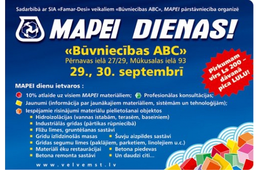 autors: MAPEI DIENAS!