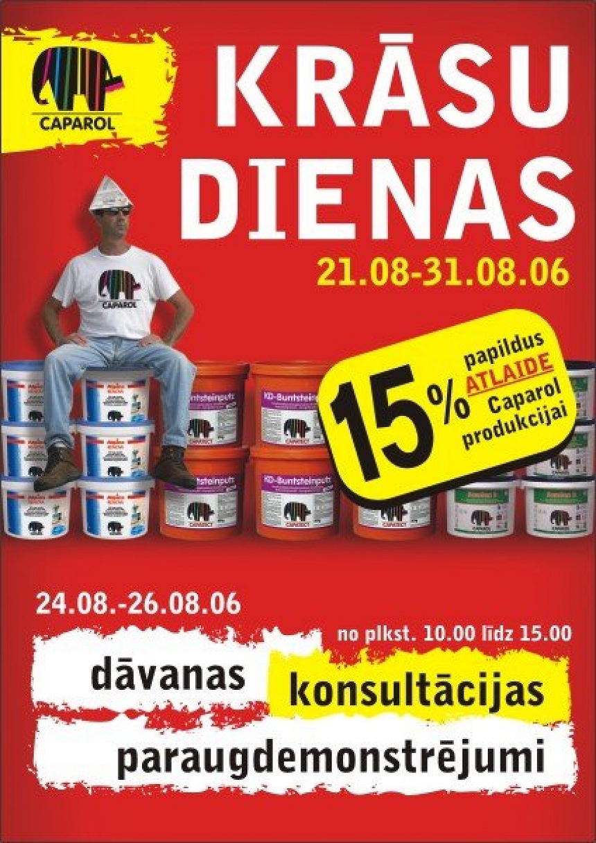 Foto: CAPAROL krāsu dienas; autors: CAPAROL krāsu dienas