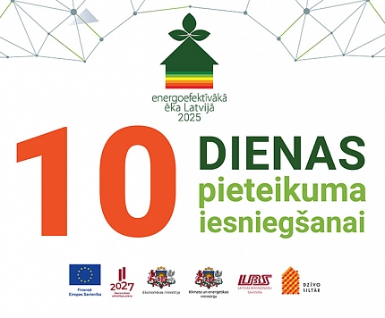 Pieteikumus konkursam “Energoefektīvākā ēka Latvijā 2025” var iesniegt vēl tikai 10 dienas!