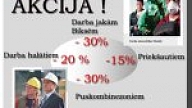 SIA Grif piedāvā: akcijas cenas darba apģērbiem!