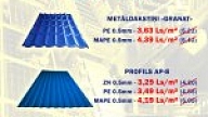 SUPER PIEDĀVĀJUMS METĀLDAKSTIŅIEM UN PROFILIEM NO SIA "KOMPĀNIJA AVOTIŅI"