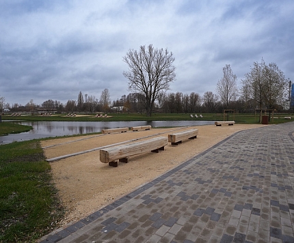 Skanstē izbūvēts jauns daudzfunkcionāls parks un jaunas pilsētas ielas (FOTO)