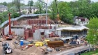 Austrumlatvijas radošo pakalpojumu centra ēkas monolītās betonēšanas darbi veiksmīgi pabeigti.