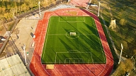Cēsis. Pabeigta Cēsu sporta stadiona būvniecības pirmā kārta