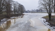 Jelgava. Ņem palīgā dronu, lai uzraudzītu plūdu iespējamību