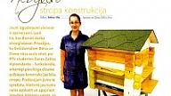 Jauns izgudrojums – unikāla guļbaļķu mājiņa bitēm