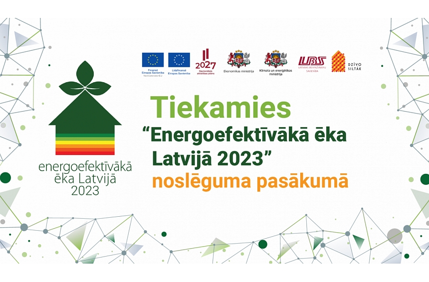 Konkursa “Energoefektīvākā ēka Latvijā 2023” laureātus sveiks 21. septembrī