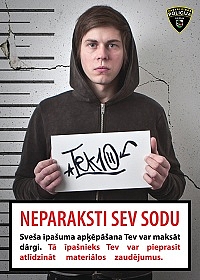 Liepājas pašvaldības policija cīnās pret ķēpātājiem un organizē kampaņu