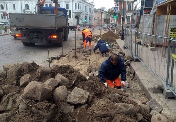 Liepāja. Uzsākta jauna lietus ūdens kanalizācijas posma izbūve Graudu ielā