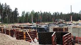 Rīga. Mežaparkā notiek Lielās estrādes pārbūve