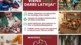 Aicina iedzīvotājus paveikt zaļus darbus, sveicot Latviju svētkos