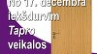 Iekšdurvīm TAPRO veikalos pazeminātas cenas!
