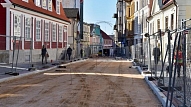 Cēsis. Slēgs Rīgas un Kases ielas krustojumu