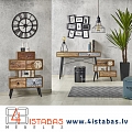 Stilīgi plaukti un kumodes ar apdruku retro stilā, mēbeļu internetveikals Latvija Valmiera Vidzeme mēbeles internetā