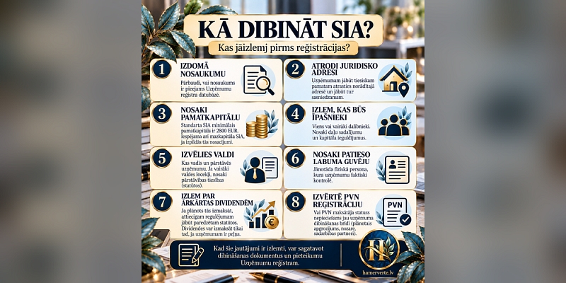 SIA dibināšana