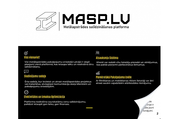 MASP.LV metālapstrādes pakalpojumi Latvijā