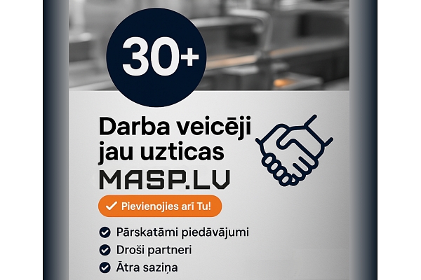 Metālapstrādes uzņēmumi Rīgā uzticas MASP.LV