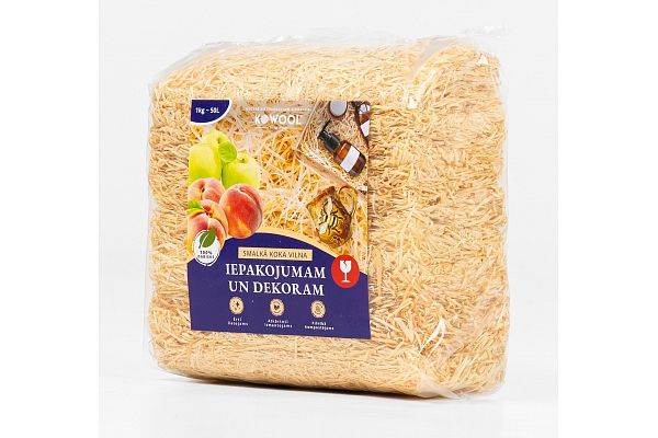 Koka vilna iepakojumam un dekoram