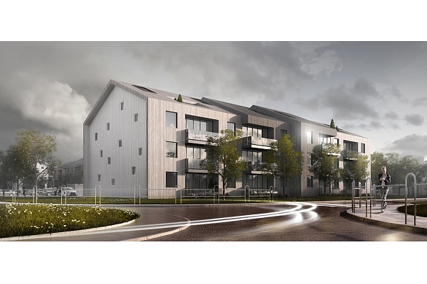 DAUDZDZĪVOKĻU DZĪVOJAMO ĒKU KOMPLEKSS. Mārupe, Gaujas iela 5a,b,c. Konkurss 2019