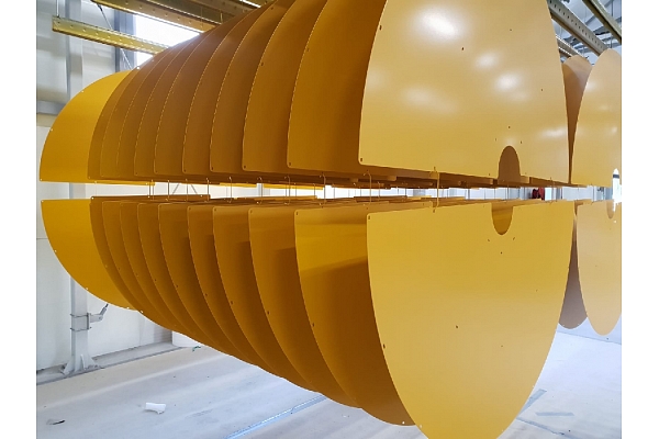 Metāla detaļu pulverkrāsošana