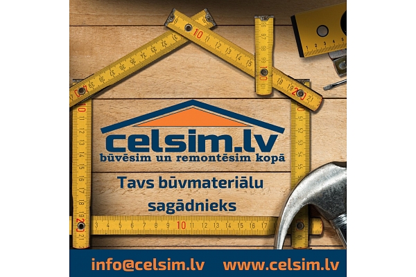 www.celsim.lv – būvmateriālu lielveikals internetā. Izdevīgas cenas, ātra piegāde