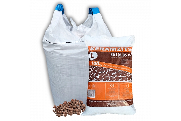 Keramzīts frakcija 0-4 mm, 4-10 mm, 10-20 mm