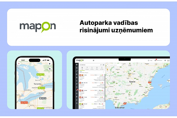 Mapon autoparka vadības risinājumi uzņēmumiem