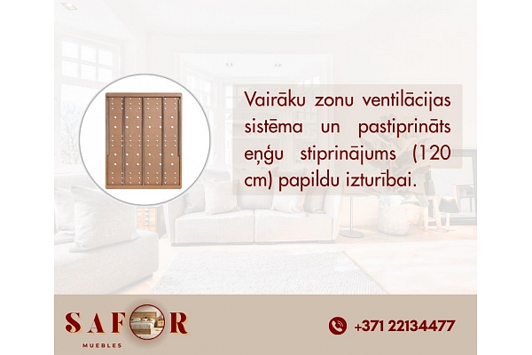 Gultas pamatne ar ventilācijas zonām