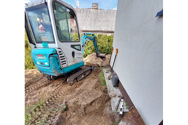 Būvniecības teritorijas sagatavošana kanalizācijai