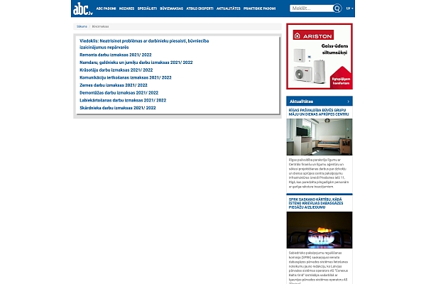 abc.lv būvizmaksas