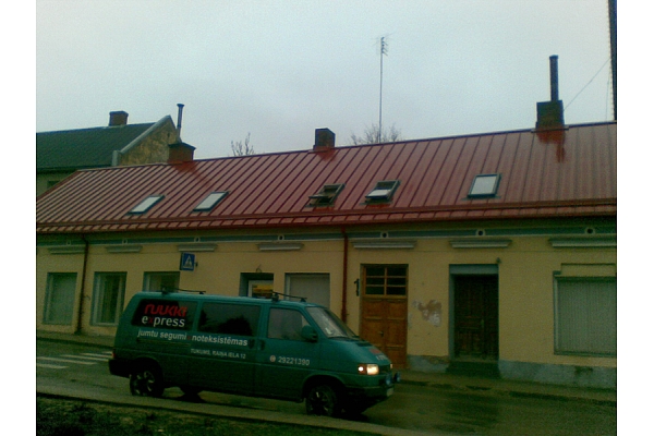 Valcprofila jumti, velux jumta logi
