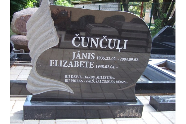 Akmens apstrāde, kapu pieminekļi, kapakmeņi