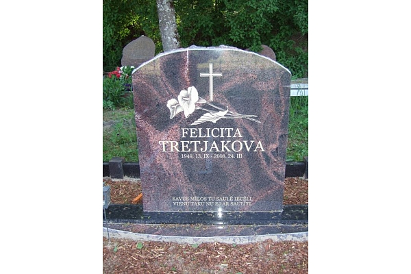 Akmens apstrāde, kapu pieminekļi, kapakmeņi