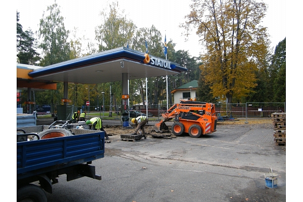 Laukuma būve, remontdarbi Talsos