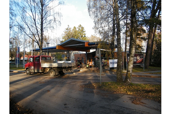 Laukuma būve Talsos