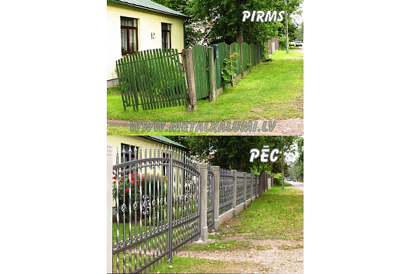 Metāla žogs pirms pec