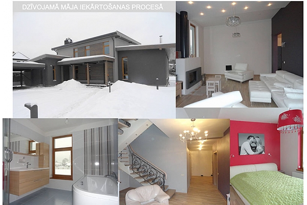 Dzīvojamo māju interjera dizains