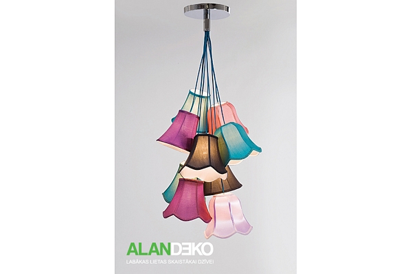 ALANDEKO krāsaina griestu lampa lustra