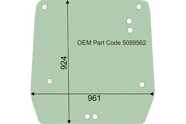 Cab glass  Rear Glass Case New Holland