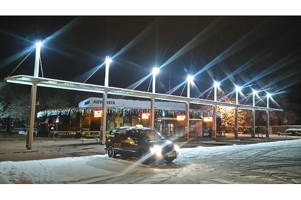 Taksometrs pie Ventspils centra