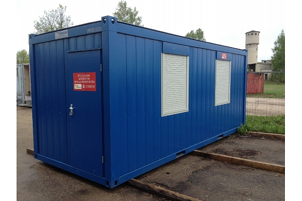 Containex cabin blue