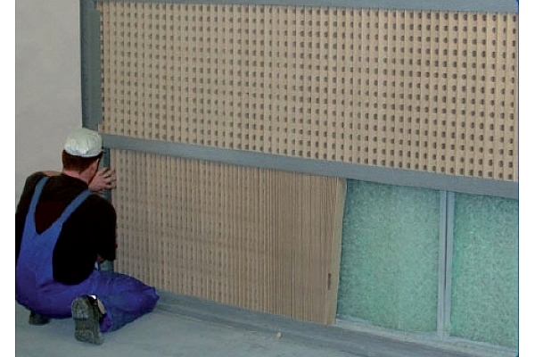 Krāsošanas lakošanas kameras nosūces siena  kartons un stiklšķiedra