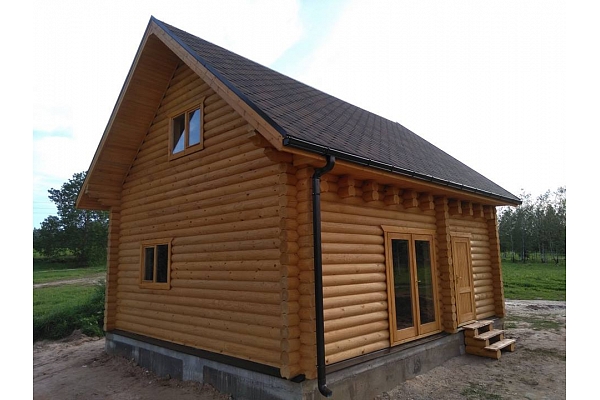 Guļbaļķu pirtis, guļbūves Valmiera, Cēsīs, Vidzeme dārza mēbeles