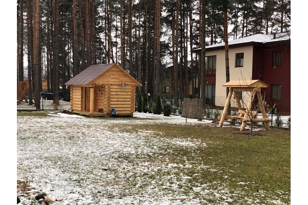 Guļbaļķu pirtis, guļbūves Valmiera, Cēsīs, Vidzeme dārza mēbeles