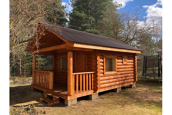 Guļbaļķu pirtis, guļbūves Valmiera, Cēsīs, Vidzeme dārza mēbeles