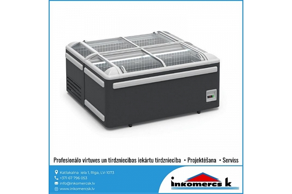 Saldēšanas lādes saldētavas profesionāla virtuves tehnika Inkomercs K