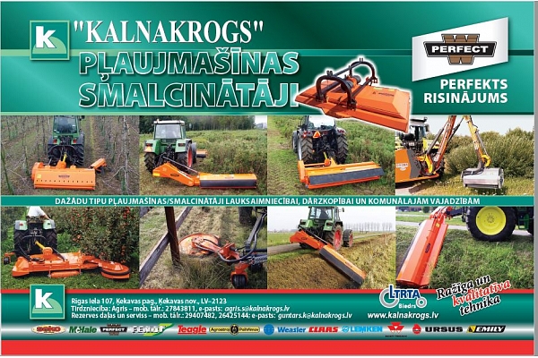 Pļaujmašīnas smalcinātāji
