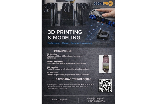 3D printēšana un modelēšana