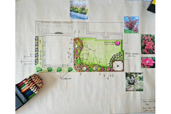 dārza dizaina projekts